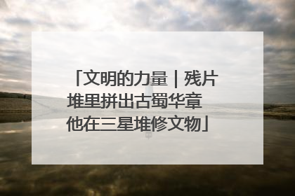 文明的力量｜残片堆里拼出古蜀华章 他在三星堆修文物