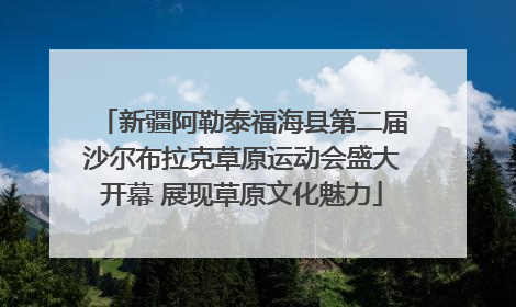 新疆阿勒泰福海县第二届沙尔布拉克草原运动会盛大开幕 展现草原文化魅力