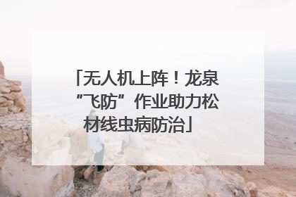 无人机上阵！龙泉“飞防”作业助力松材线虫病防治