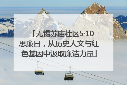 无锡苏庙社区5·10思廉日，从历史人文与红色基因中汲取廉洁力量