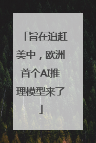 旨在追赶美中，欧洲首个AI推理模型来了