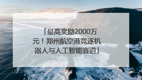 最高奖励2000万元！郑州航空港竞逐机器人与人工智能赛道