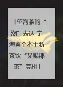 望海茶的“潮”表达 宁海首个本土新茶饮“又喝那茶”亮相