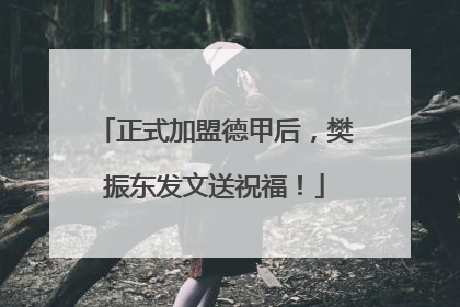 正式加盟德甲后，樊振东发文送祝福！