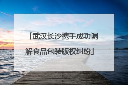武汉长沙携手成功调解食品包装版权纠纷