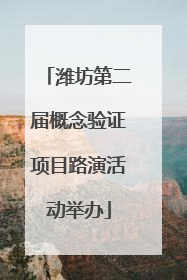 潍坊第二届概念验证项目路演活动举办