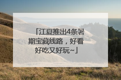 江夏推出4条暑期宝藏线路，好看好吃又好玩~