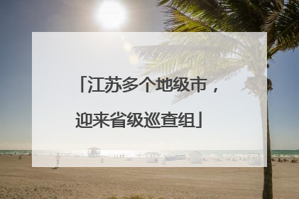 江苏多个地级市，迎来省级巡查组