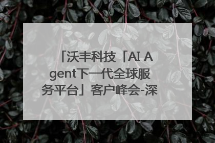 沃丰科技「AI Agent下一代全球服务平台」客户峰会-深圳站圆满落幕！