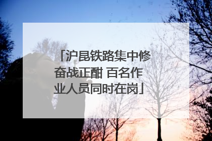 沪昆铁路集中修奋战正酣 百名作业人员同时在岗