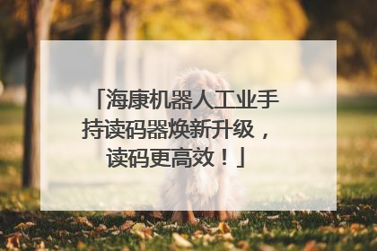 海康机器人工业手持读码器焕新升级，读码更高效！