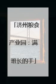 济州粮食产业园：满班长的手
