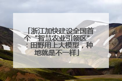 浙江加快建设全国首个“智慧农业引领区”：田野用上大模型，种地就是不一样