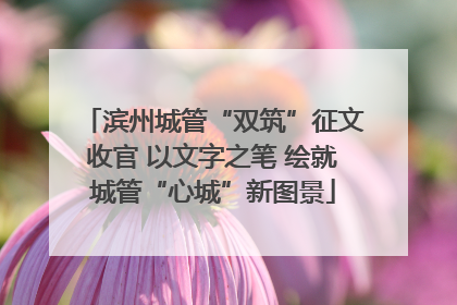 滨州城管“双筑”征文收官 以文字之笔 绘就城管“心城”新图景
