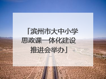 滨州市大中小学思政课一体化建设推进会举办