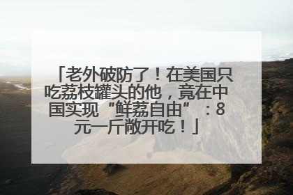 老外破防了！在美国只吃荔枝罐头的他，竟在中国实现“鲜荔自由”：8元一斤敞开吃！