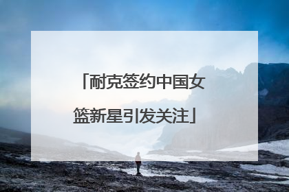 耐克签约中国女篮新星引发关注