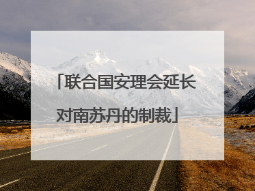 联合国安理会延长对南苏丹的制裁