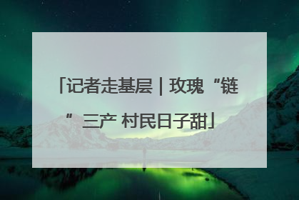 记者走基层｜玫瑰“链”三产 村民日子甜