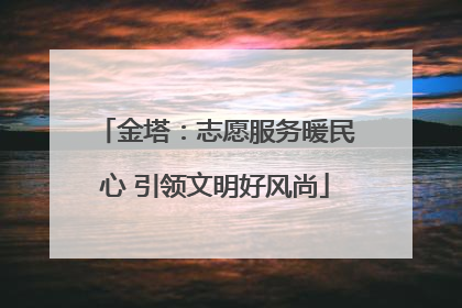 金塔：志愿服务暖民心 引领文明好风尚