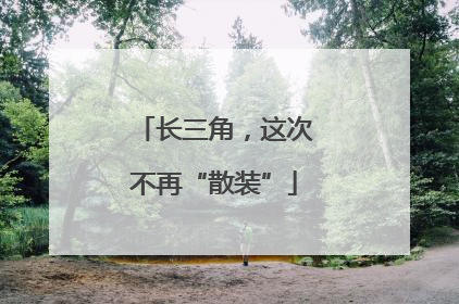 长三角，这次不再“散装”
