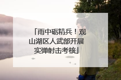 雨中砺精兵！观山湖区人武部开展实弹射击考核