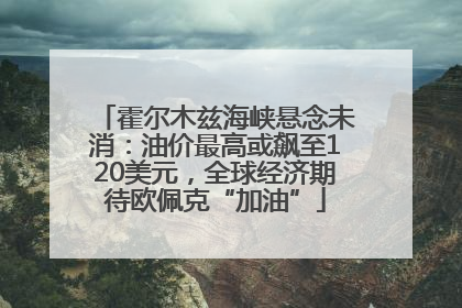霍尔木兹海峡悬念未消：油价最高或飙至120美元，全球经济期待欧佩克“加油”