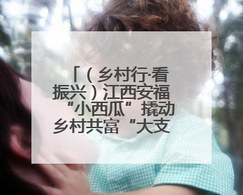 （乡村行·看振兴）江西安福“小西瓜”撬动乡村共富“大支点”