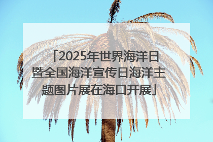 2025年世界海洋日暨全国海洋宣传日海洋主题图片展在海口开展