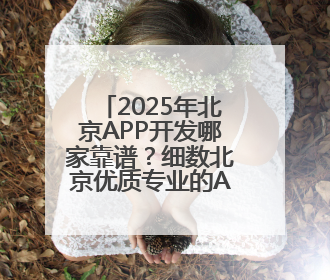 2025年北京APP开发哪家靠谱？细数北京优质专业的APP开发公司