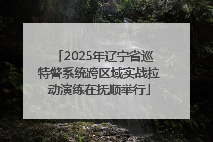 2025年辽宁省巡特警系统跨区域实战拉动演练在抚顺举行
