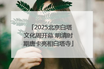 2025北京白塔文化周开幕 明清时期唐卡亮相白塔寺