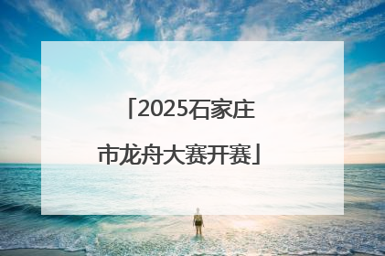 2025石家庄市龙舟大赛开赛