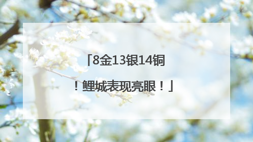 8金13银14铜！鲤城表现亮眼！